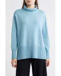 Eileen Fisher - Turtleneck Merino Wool Sweater - Lyst