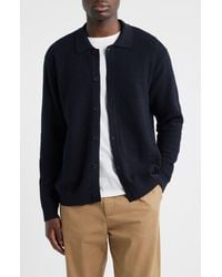 NN07 - Navi 6499 Ribbed Cotton Full Button Cardigan - Lyst