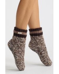 UGG - Deedee Fleece Lined Quarter Socks - Lyst