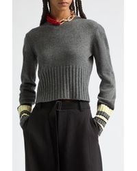 Plan C - Wool Crewneck Sweater - Lyst