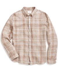Billy Reid - Wilson Line Plaid Linen Button-up Shirt - Lyst