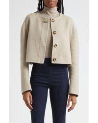 Veronica Beard - Philips Crop Wool Blend Jacket - Lyst