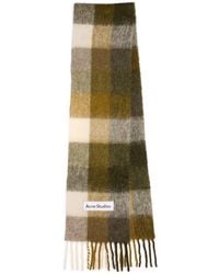 Acne Studios - Vally Plaid Alpaca, Wool & Mohair Blend Scarf - Lyst