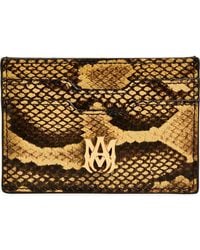 Amiri - Python Embossed Card Holder - Lyst
