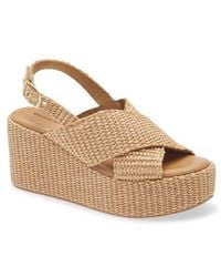 Chocolat Blu - Jacen Slingback Wedge Platform Sandal - Lyst