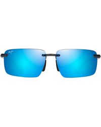 Maui Jim - Laulima 61mm Polarizedplus2 Gradient Rectangular Sunglasses - Lyst