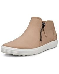 Ecco - Soft 7 Mid Top Zip Sneaker - Lyst
