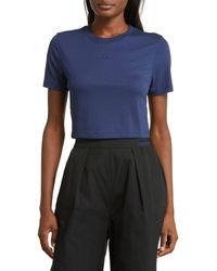 Nike - Embroidered Logo Crop Top - Lyst