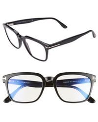 Tom Ford - 53Mm Light Blocking Square Optical Glasses - Lyst