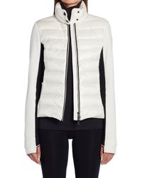 3 MONCLER GRENOBLE - Quilted Down & Knit Cardigan - Lyst