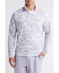 Johnnie-o - Patton Camo Half Zip Pullover - Lyst