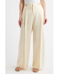 DELUC - Palermo Pleated Wide Leg Pants - Lyst