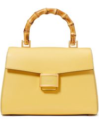 Kate Spade - Katy Textured Leather Top Bamboo Handle Bag - Lyst