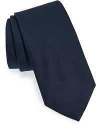 BOSS by HUGO BOSS Solid Silk Tie in Black for Men Lyst