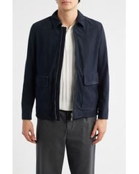 Aurélien - Suede Zip Jacket - Lyst