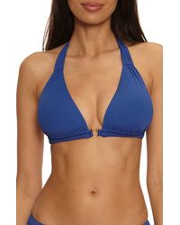 Becca - Color Code Triangle Bikini Top - Lyst
