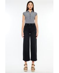 Kancan - Victoria Ultra High Rise Cropped Wide Leg Jeans - Lyst