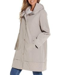Gallery - Water Resistant Hooded Rain Coat - Lyst