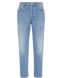 Brunello Cucinelli - Leisure Fit Five-Pocket Trousers - Lyst