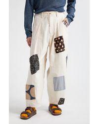 STORY mfg. - Scatter Patchwork Wide Leg Organic Cotton Pants - Lyst