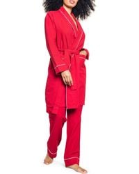 Petite Plume - Cotton Flannel Robe - Lyst