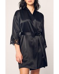 Petite Plume - Silk Lace Robe - Lyst