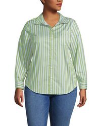 Lands' End - Cooling Button Front Shirt - Lyst