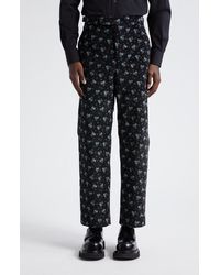 Bode - Chicory Floral Cotton Straight Leg Pants - Lyst