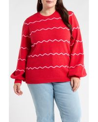 Sugarlips - Maeverly Wavy Stripe Sweater - Lyst