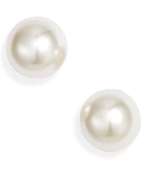 Open Edit - Jumbo Imitation Pearl Stud Earrings - Lyst