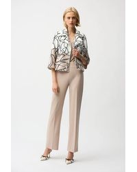 Joseph Ribkoff - Faux Suede Abstract Print Swing Jacket - Lyst
