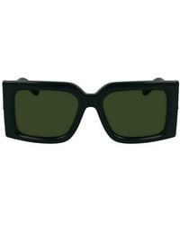 Ferragamo - Prisma 55Mm Modified Rectangular Sunglasses - Lyst