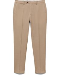 Mango - Turin Virgin Slim Fit Wool Pants - Lyst