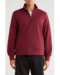 Zella - Vital Fleece Quarter Zip Pullover - Lyst