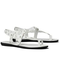 Tory Burch - Eyelet Toe Ring Sandal - Lyst