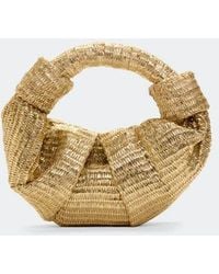 Simon Miller - Metallic Raffia Lopsy Bag - Lyst