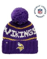 Lele Sadoughi - Vikings Nfl Beanie With Yarn Pom - Lyst