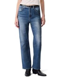 Rag & Bone - Miramar Shea High Waist Relaxed Straight Leg Cotton Terry Sweatpant Jeans - Lyst