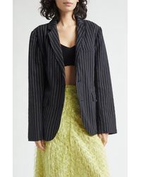 KÚR - Wool & Cotton Pinstripe Jacket - Lyst