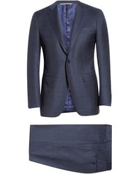 Canali - Milano Trim Fit Solid Wool Suit - Lyst