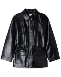 Sandro - Smooth Leather Jacket - Lyst