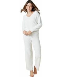 Softies - Solid Marshmallow V-Neck Lounge Set - Lyst