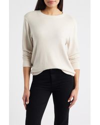 Loveappella - Brushed Jersey Crewneck Top - Lyst