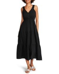 Steve Madden - Amira Tiered Cotton Midi Dress - Lyst
