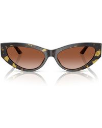 Versace - Bright Greca 56mm Gradient Cat Eye Sunglasses - Lyst