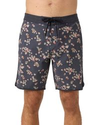 O'neill Sportswear - Og Print Scallop Swim Trunks - Lyst