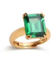 Retro Chic - Lime Glow Ring - Lyst