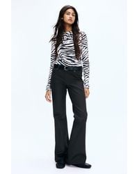 H&M - Flared Low Jeans - Lyst