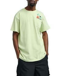 Paterson - Flowers Pocket Graphic T-shirt - Lyst