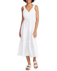 Steve Madden - Amira Tiered Cotton Midi Dress - Lyst